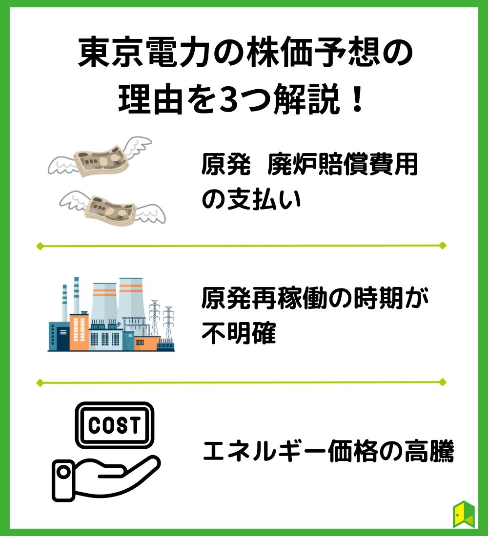 東京電力の株価予想の理由を3つ解説