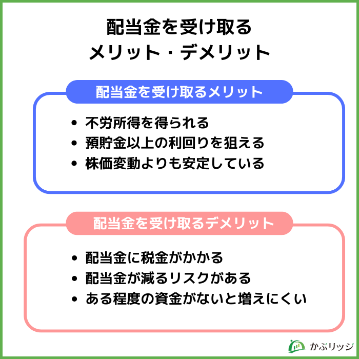 配当金を受け取るメリット・デメリット