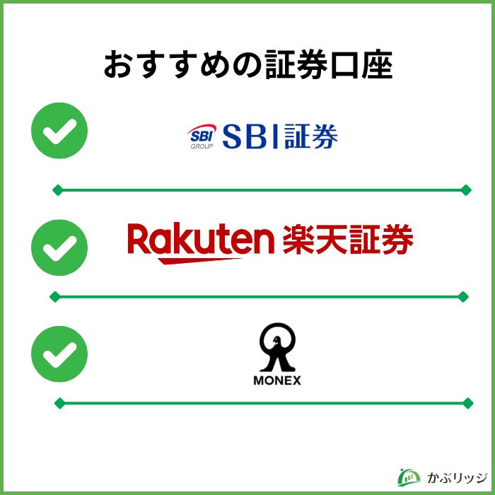 株式投資の口座開設でおすすめの証券口座3選