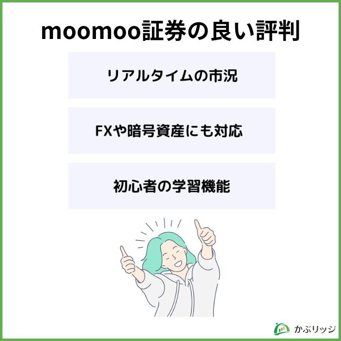 moomoo（ムームー）証券の良い評判