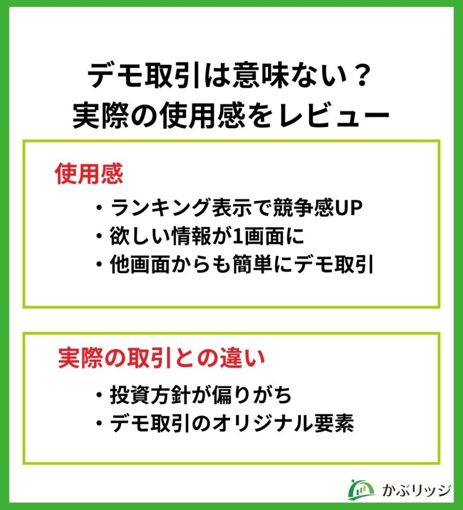 moomooデモトレ使用感