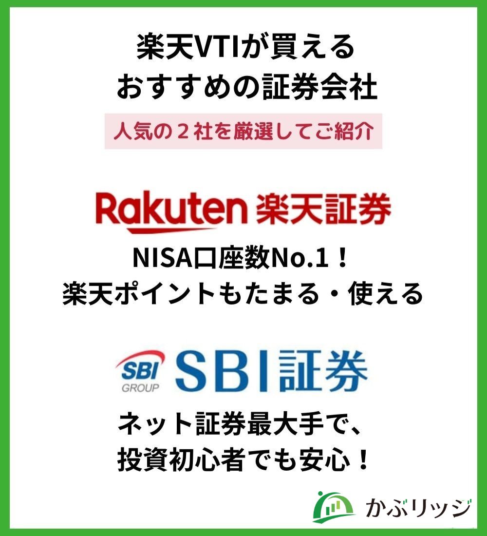 楽天VTIおすすめ証券
