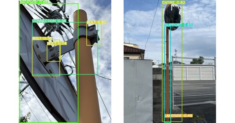 カーブミラーの劣化状況を検知する「道路反射鏡健全診断システム」