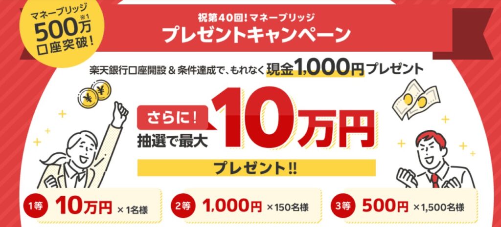祝第40回!マネーブリッジプレゼントキャンペーン