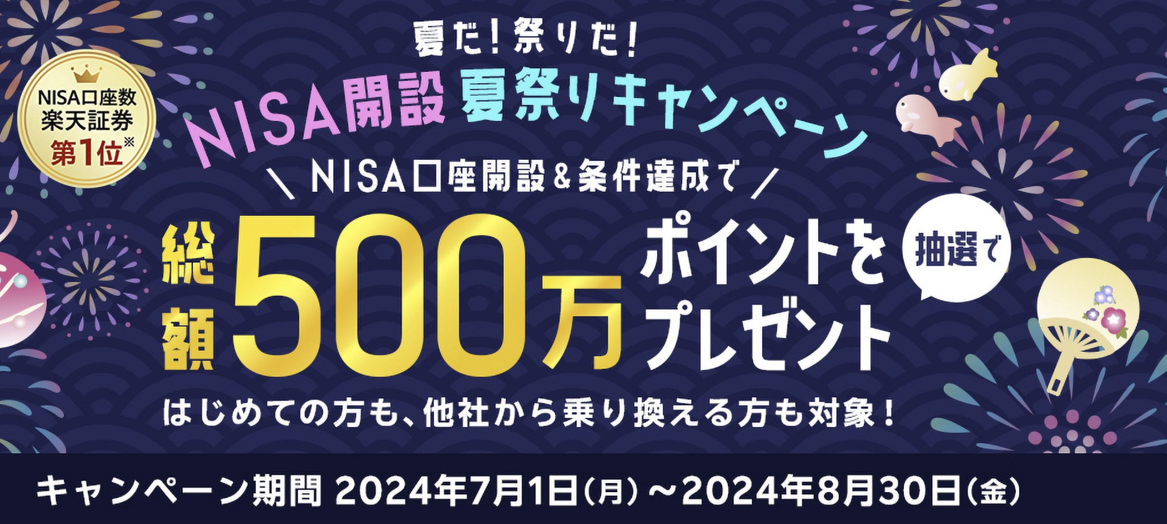 夏だ！祭りだ！NISA開設　夏祭りキャンペーン