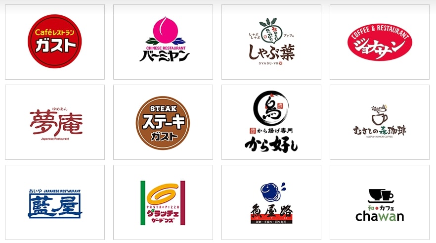 すかいらーく ブランド一覧