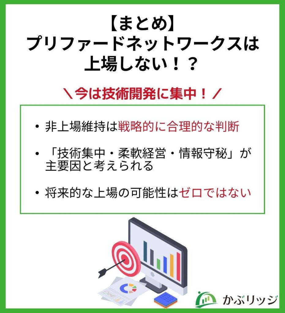 【まとめ】
プリファードネットワークスは
上場しない!?