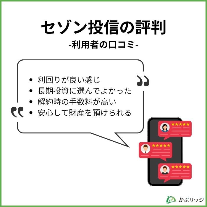 【見出し画像】セゾン投信の評判は?