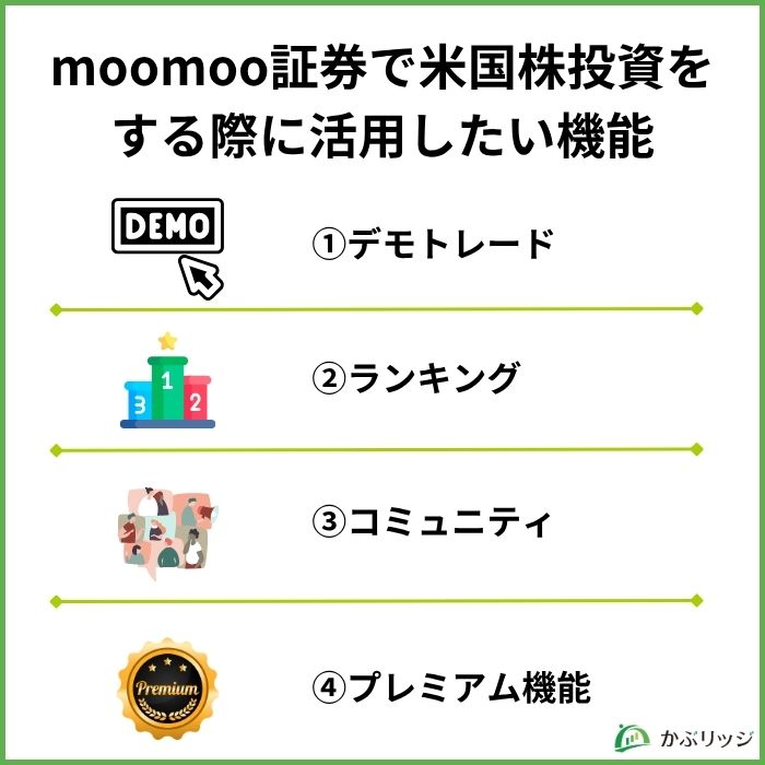 moomoo証券で米国株投資をする際に活用したい機能