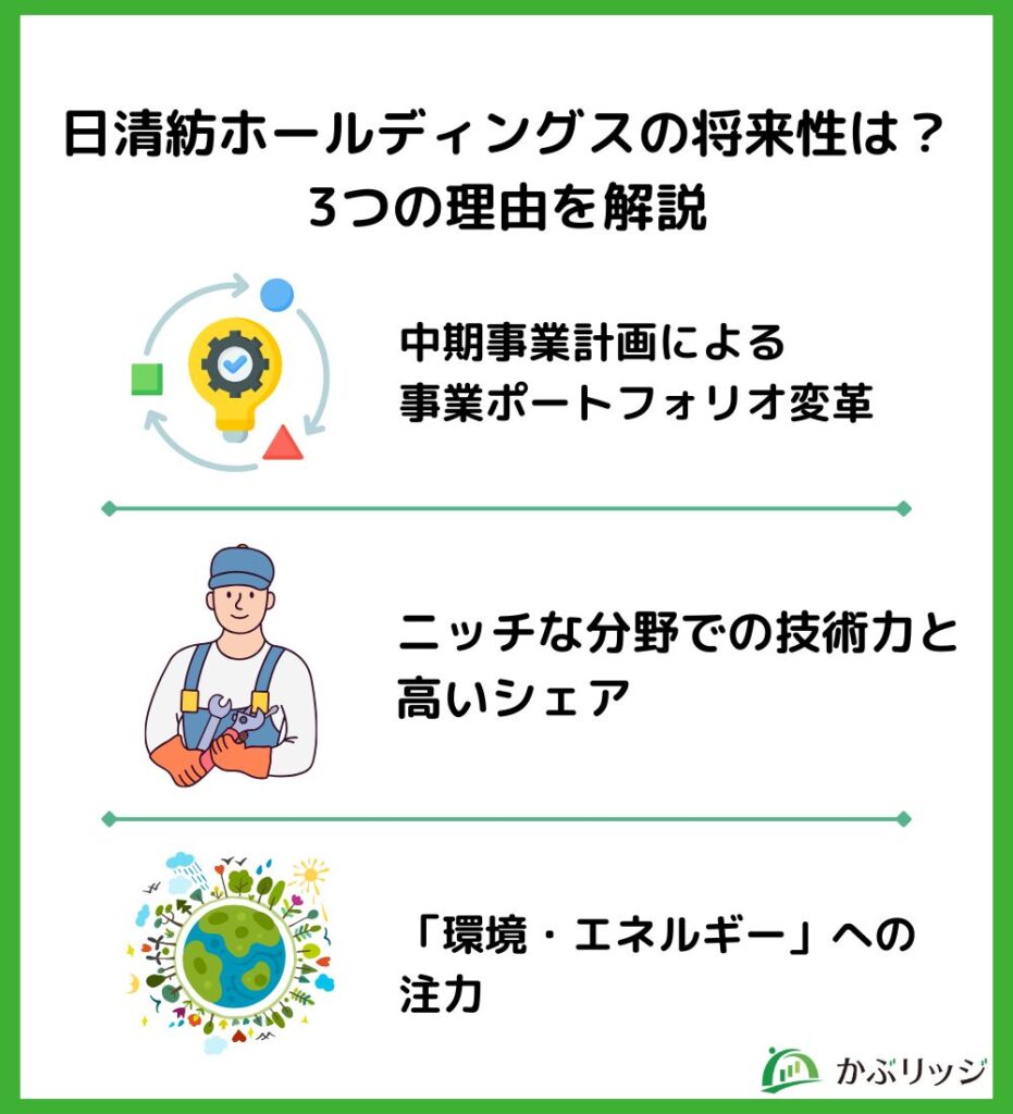 日清紡ホールディングスの将来性は？3つの理由を解説
