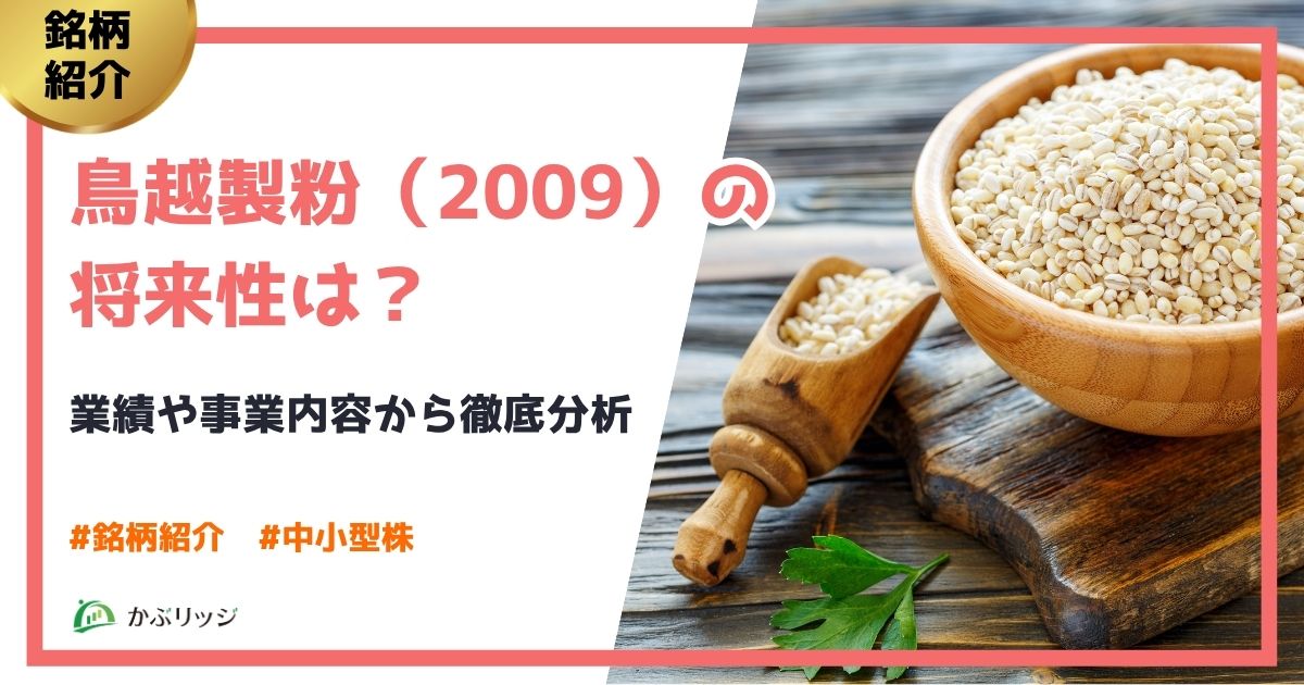 鳥越製粉（2009）の将来性は？業績や事業内容から徹底分析