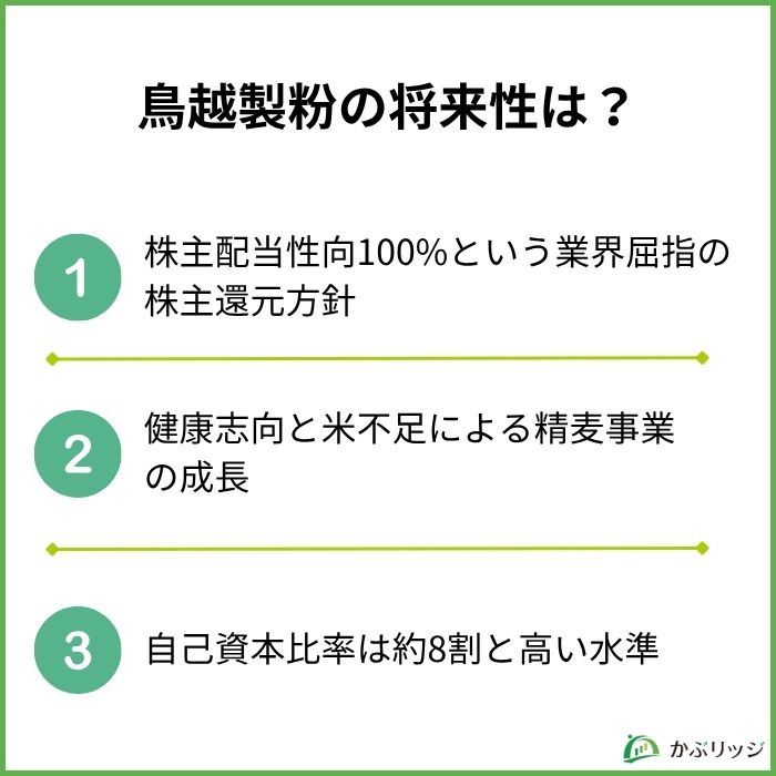 鳥越製粉(2009)の将来性は?