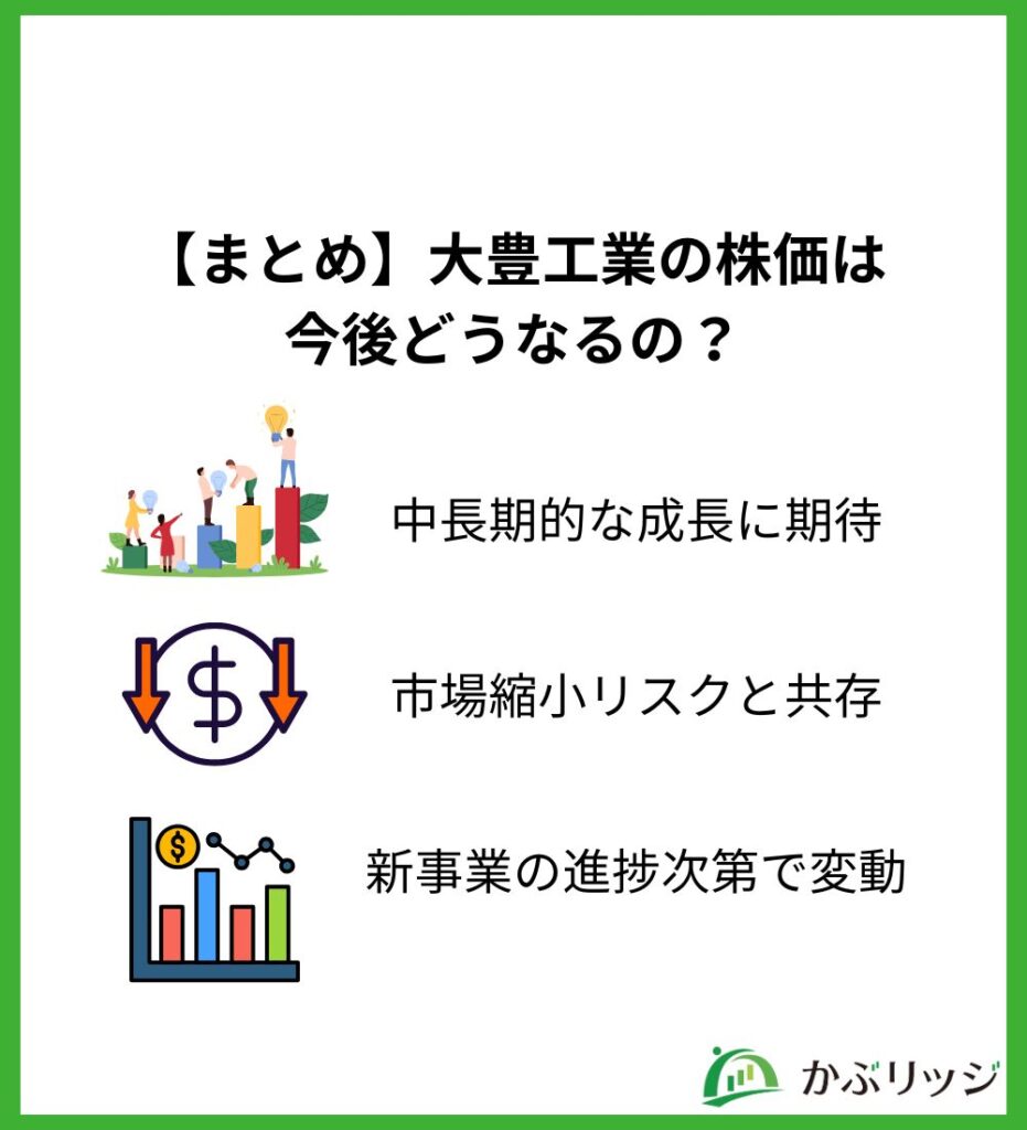 【まとめ】大豊工業の株価は今後どうなるの?