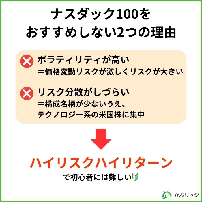ナスダック100をおすすめしない2つの理由