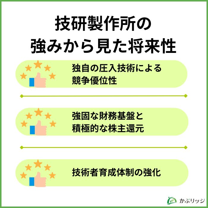 技研製作所強みから見た将来性