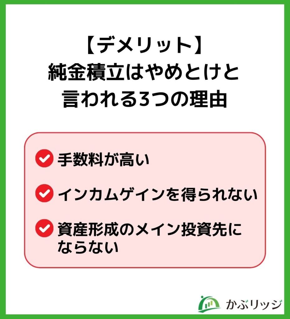 純金積立はやめとけと言われる3つの理由【デメリット】