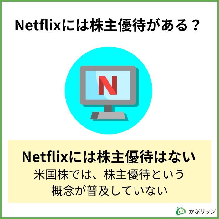 ネットフリックスには株主優待がない　見出し画像