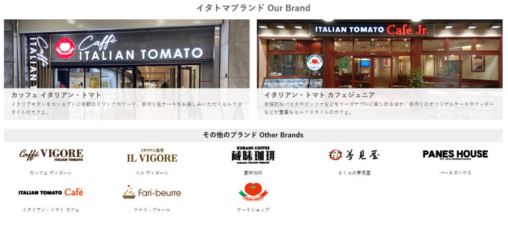 イタリアントマト系列店