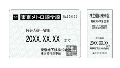 株主優待乗車証