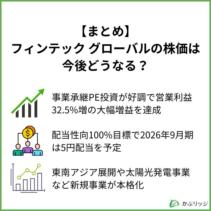 【まとめ】フィンテックグローバルの株価は今後どうなる？