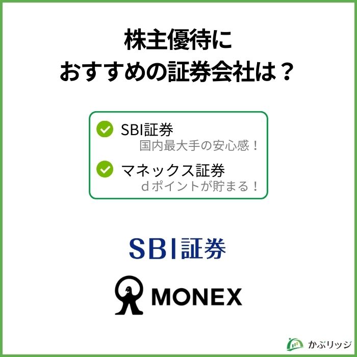 株主優待におすすめのネット証券
