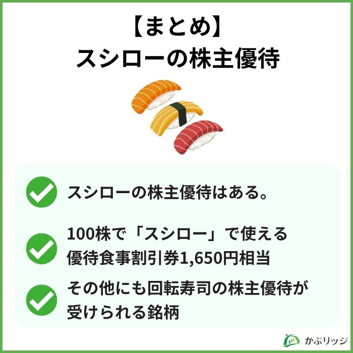 スシロー　まとめ