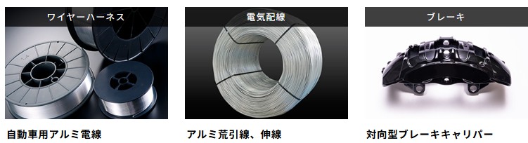自動車部品事業の製品例　