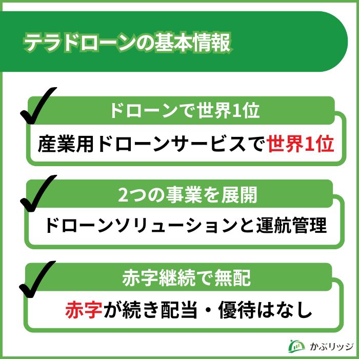 テラドローン　基本情報