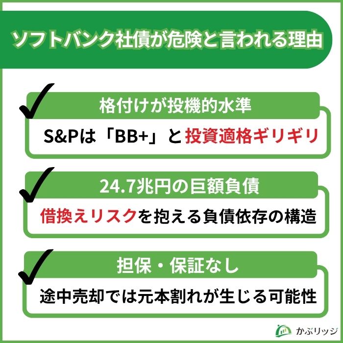 ソフトバンク　社債　危険　3つの理由