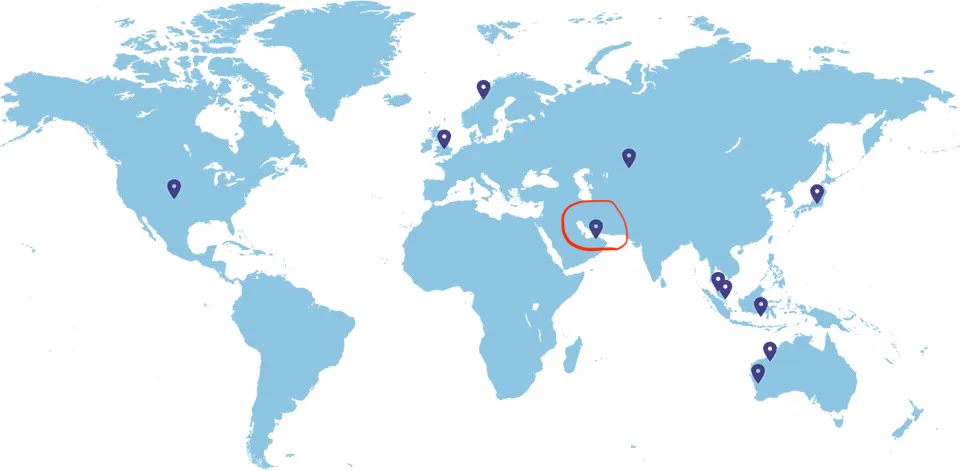 INPEXの主要国内・海外拠点